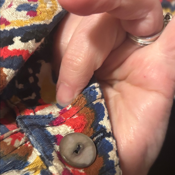 Ruby Rd. Multicolor Paisley Jean Jacket - Picture 5 of 7